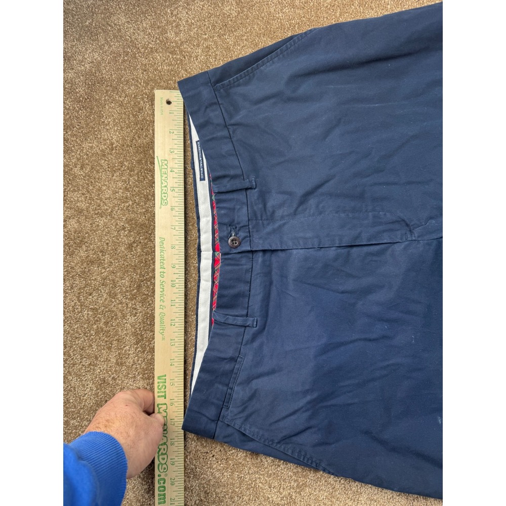 Polo Golf Ralph Lauren Mens Navy Blue Cotton Twill Stretch Pants 36x34 Straight - Picture 5 of 15